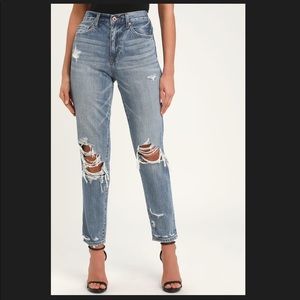 Pistola Presley ‘90s medium wash distressed jeans